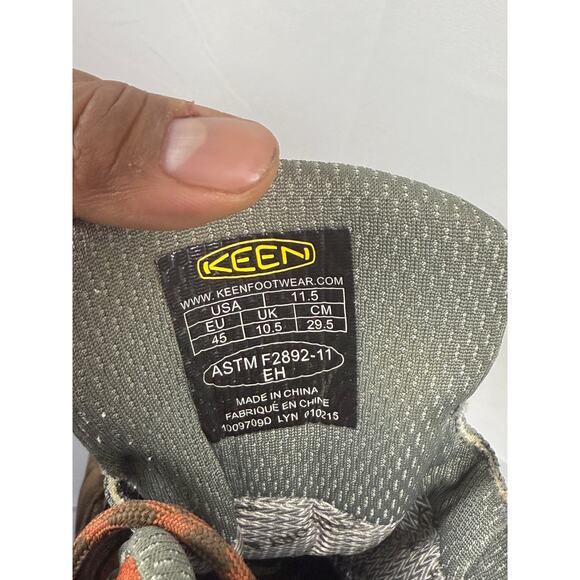 Keen Utility Waterproof Work Boots Brown Orange Men’s 11.5 Steel Toe ASTM F2892 - Picture 5 of 6